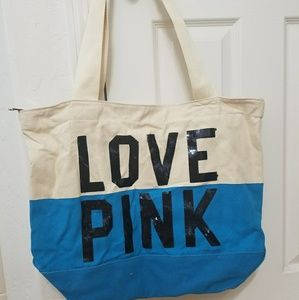 Pink zipper bag